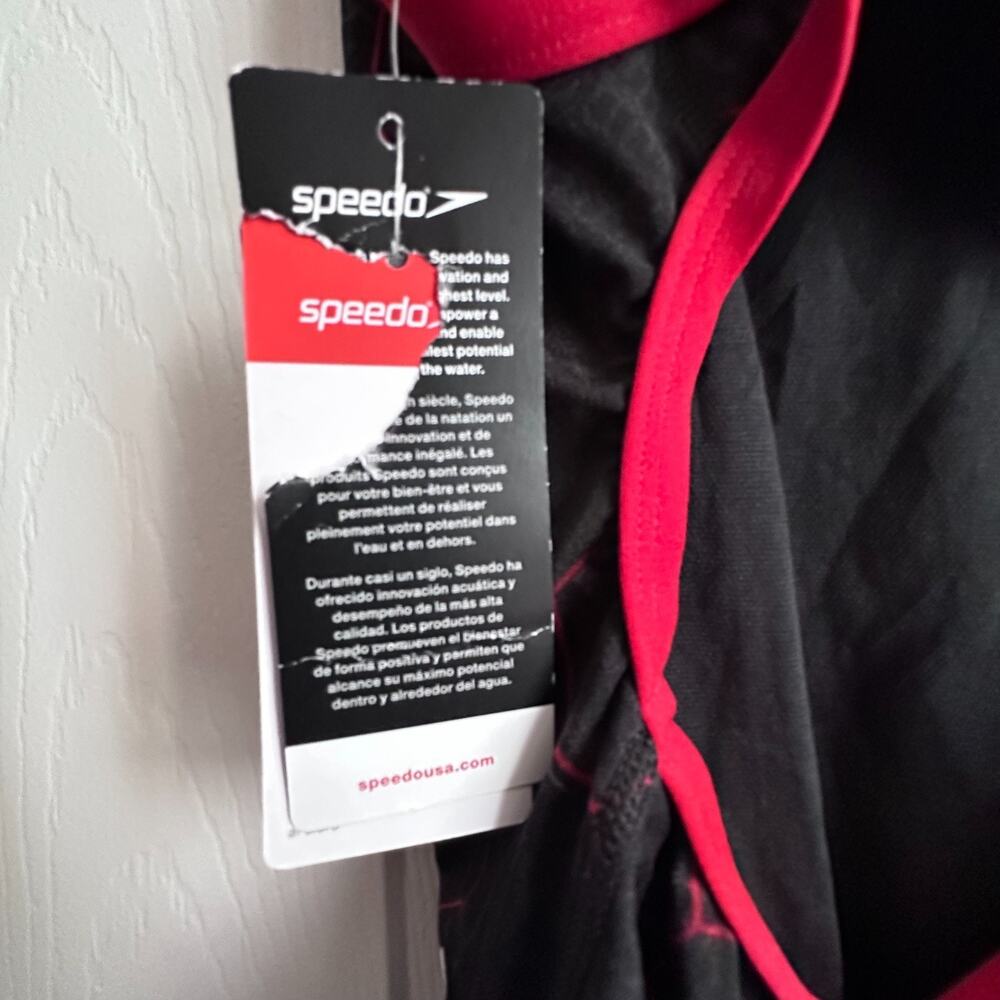 Speedo Womens 4 / 30 Emerging Force Endurance + Flyback One Piece Swimsuit NWT - Picture 7 of 9